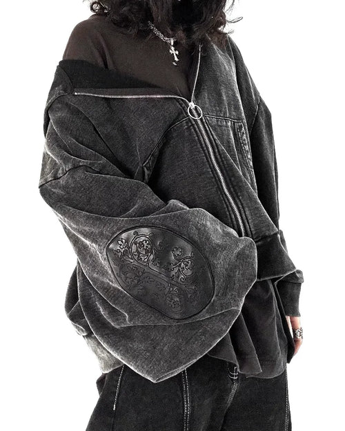 Y2K Embroidered Hoodie